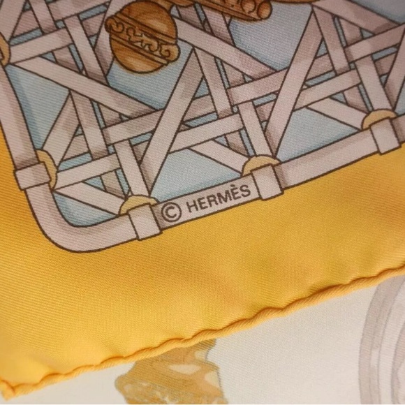 SOLD Authentic HERMES "Feux de Route" Silk Scarf Carre 90 - Picture 9 of 10